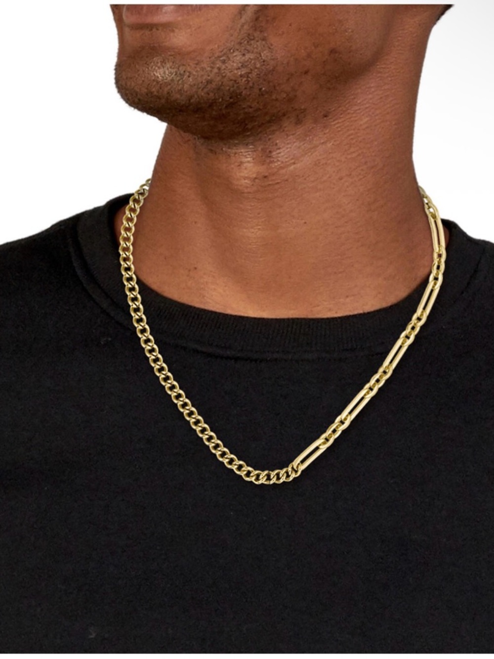 Hugo Boss Gold Two-Style Men’s Chain Necklace